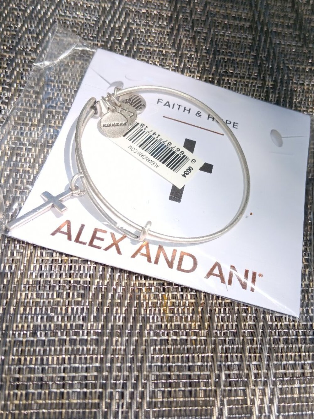 Alex and Ani cross bracelet
